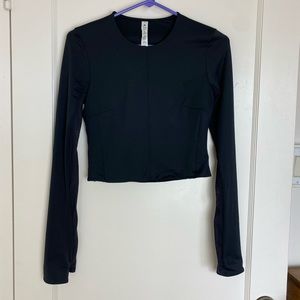 LULULEMON Tight-Fit Lined Long-Sleeve Shirt in Black size XS